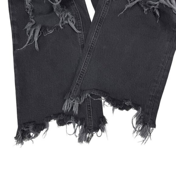 Free people Maggie Straight Destroyed Jeans Size 26 - Picture 6 of 6